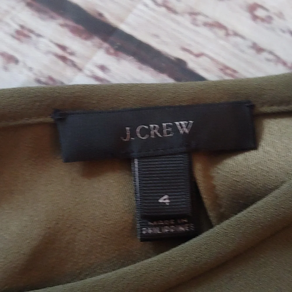 J. CREW RUFFLE SLEEVE BLOISE